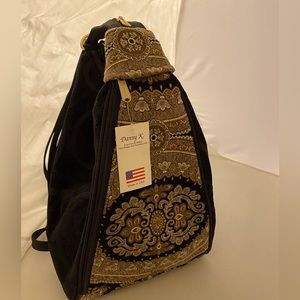 DANNY K handcrafted tapestry backpack bag NWT